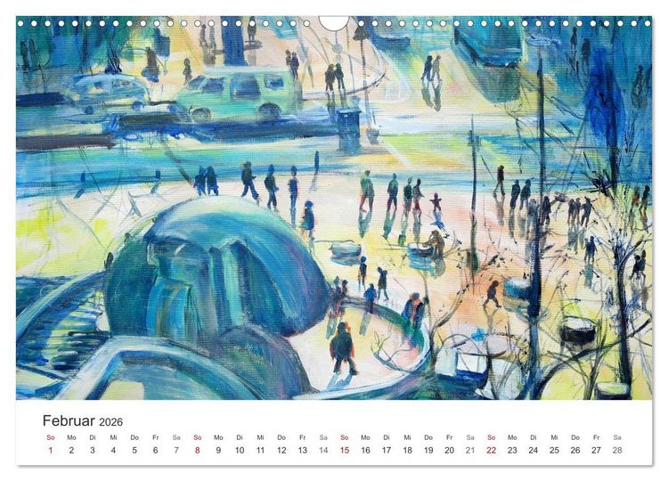 Produktbild: Berlin erlebt und gemalt - Ren&eacute;e K&ouml;nig (Wandkalender 2026 DIN A3 quer), CALVENDO Monatskalender