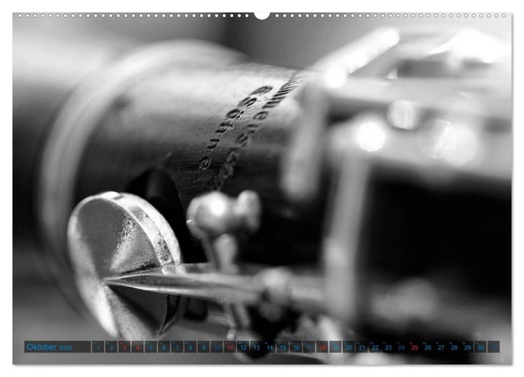 Produktbild: Klarinette - close up (Wandkalender 2026 DIN A2 quer), CALVENDO Monatskalender