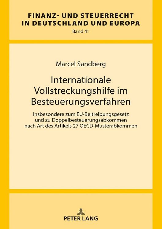 Produktbild: Internationale Vollstreckungshilfe im Besteuerungsverfahren