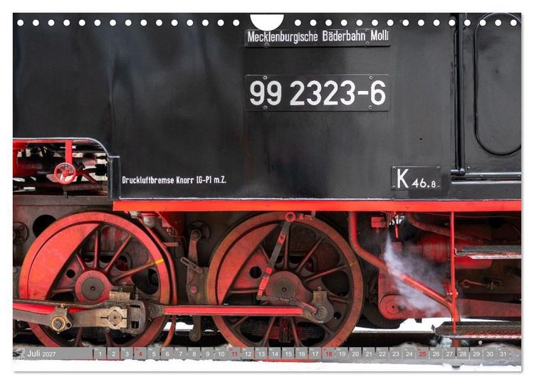 Produktbild: Molli- Mecklenburgische B&auml;derbahn (Wandkalender 2027 DIN A4 quer), CALVENDO Monatskalender