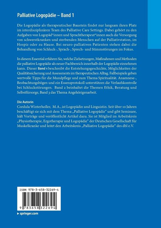 Produktbild: Palliative Logop&auml;die - Band 1