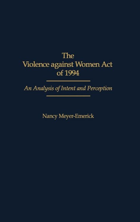 Produktbild: The Violence Against Women Act of 1994