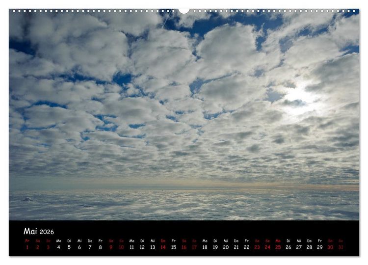 Produktbild: Wolkenwelten (hochwertiger Premium Wandkalender 2026 DIN A2 quer), Kunstdruck in Hochglanz