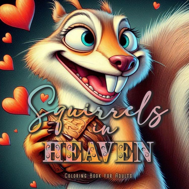 Produktbild: Squirrels in Heaven Coloring Book for Adults