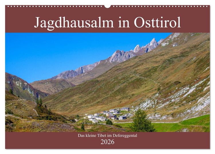 Produktbild: Jagdhausalm in Osttirol (Wandkalender 2026 DIN A2 quer), CALVENDO Monatskalender