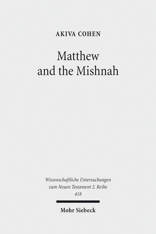 Produktbild: Matthew and the Mishnah