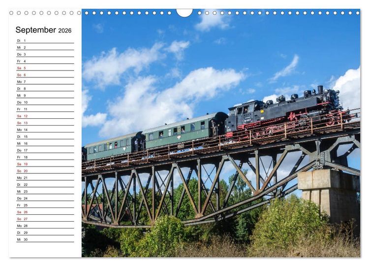 Produktbild: Die Mansfelder Bergwerksbahn (Wandkalender 2026 DIN A3 quer), CALVENDO Monatskalender