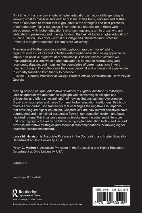 Produktbild: Alternative Solutions to Higher Education's Challenges