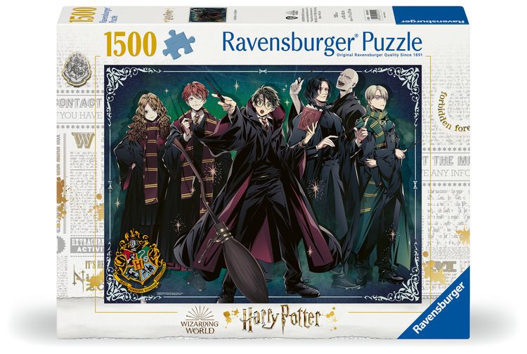 Produktbild: Erwachsenenpuzzle 1500 Teile - Harry Potter: Gryffindor vs. Slytherin