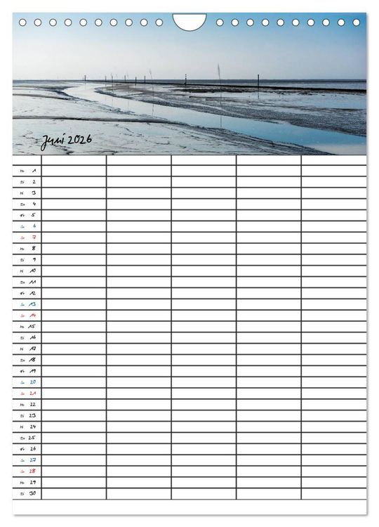 Produktbild: JUIST - DIE NORDSEEINSEL (Wandkalender 2026 DIN A4 hoch), CALVENDO Monatskalender