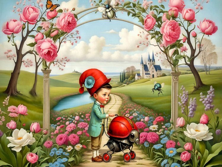 Produktbild: CALVENDO Puzzle Fr&uuml;hjahrsspaziergang | 1000 Teile Lege-Gr&ouml;&szlig;e 64x48cm Foto-Puzzle f&uuml;r gl&uuml;ckliche Stunden
