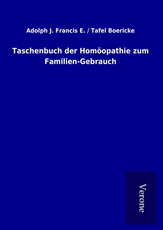 Produktbild: Taschenbuch der Hom&ouml;opathie zum Familien-Gebrauch