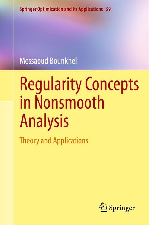 Produktbild: Regularity Concepts in Nonsmooth Analysis