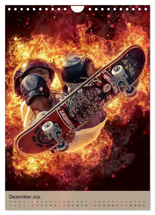 Produktbild: Skateboarding - einfach cool (Wandkalender 2026 DIN A4 hoch), CALVENDO Monatskalender