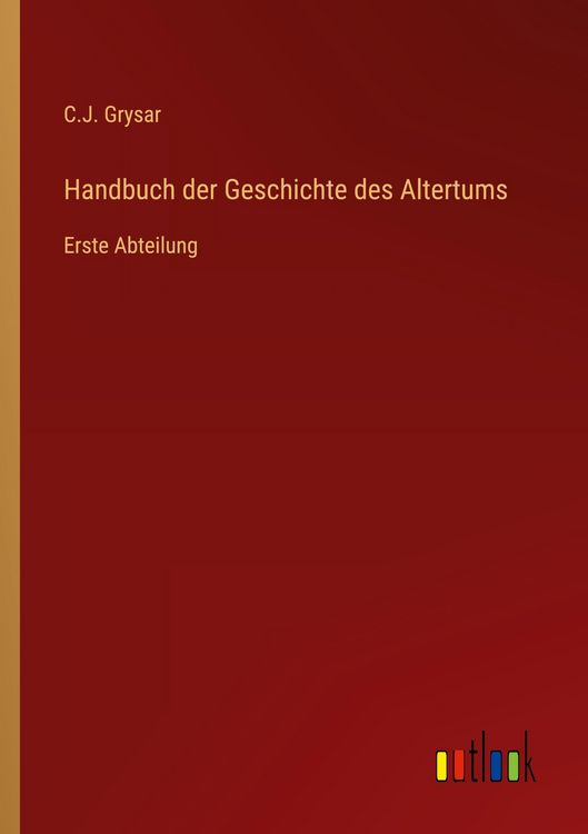Produktbild: Handbuch der Geschichte des Altertums