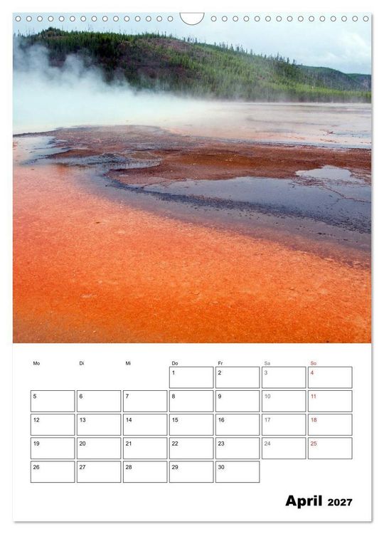 Produktbild: Yellowstone und Grand Tetons Nationalparks (Wandkalender 2027 DIN A3 hoch), CALVENDO Monatskalender