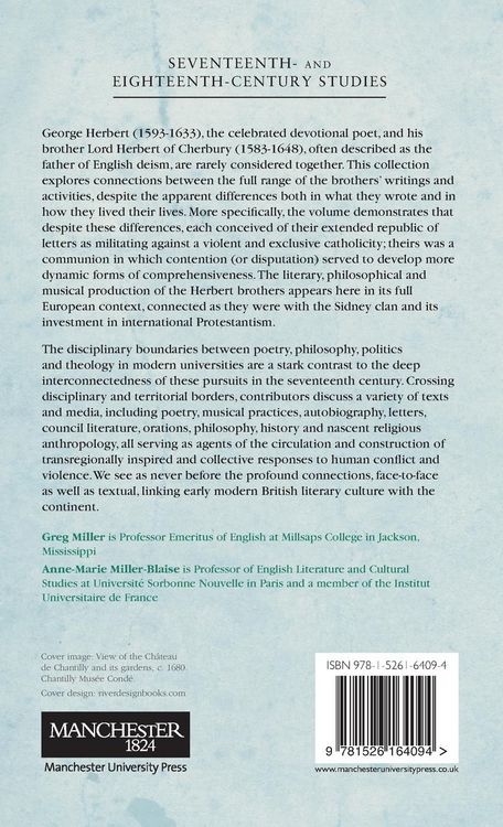 Produktbild: Edward and George Herbert in the European Republic of Letters