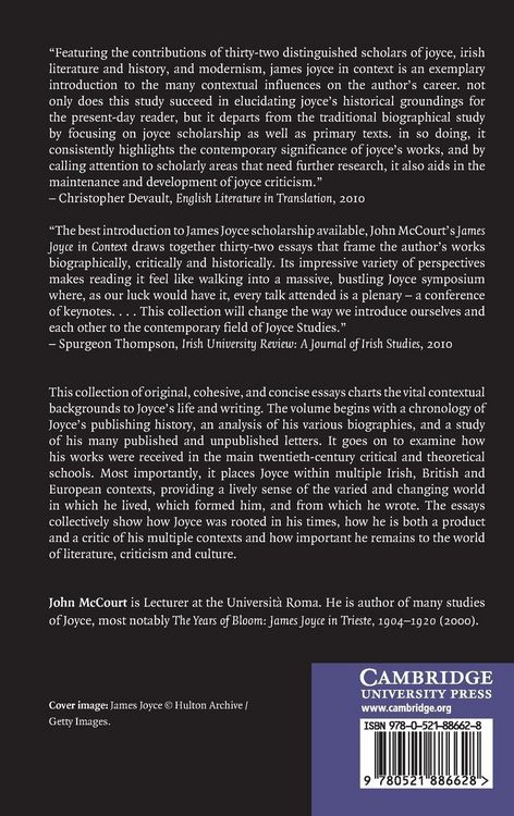 Produktbild: James Joyce in Context