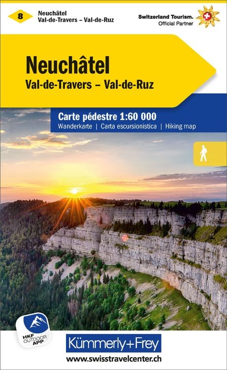Bild vom Artikel Kümmerly+Frey Wanderkarte 8 Neuchâtel 1:60.000 vom Autor 