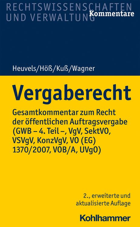 Produktbild: Vergaberecht