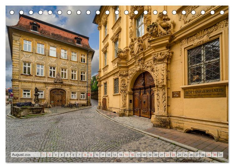 Produktbild: Bamberg Impressionen (Tischkalender 2026 DIN A5 quer), CALVENDO Monatskalender