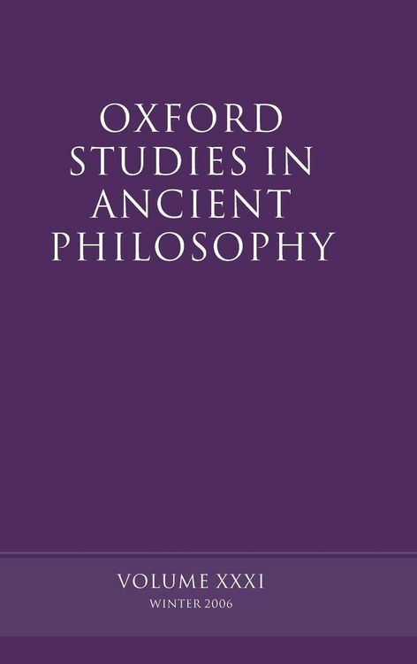 Produktbild: Oxford Studies in Ancient Philosophy