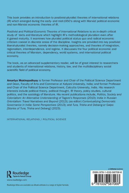 Produktbild: Positivist and Political-Economic Theories of International Relations