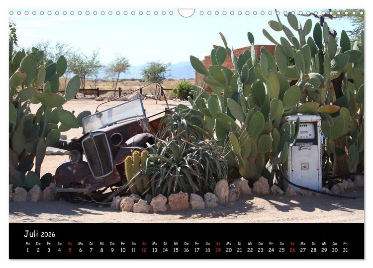 Produktbild: Faszination Namibia - Oldtimer mal anders (Wandkalender 2026 DIN A3 quer), CALVENDO Monatskalender