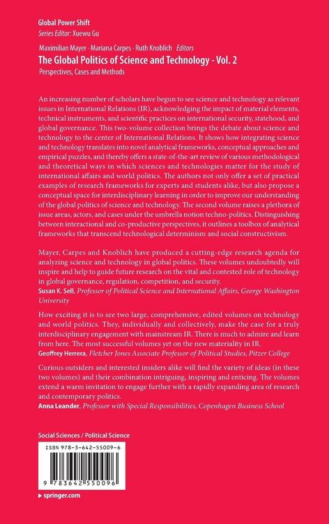 Produktbild: The Global Politics of Science and Technology - Vol. 2