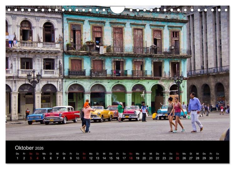 Produktbild: Kuba - Die Stra&szlig;en Havannas (Wandkalender 2026 DIN A4 quer), CALVENDO Monatskalender