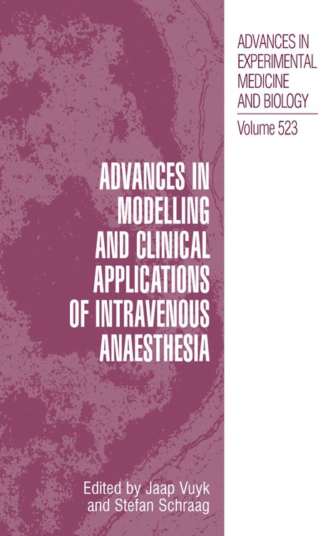 Produktbild: Advances in Modelling and Clinical Application of Intravenous Anaesthesia