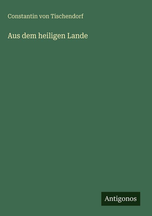 Produktbild: Aus dem heiligen Lande