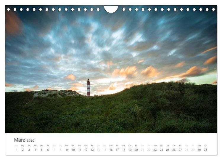 Produktbild: Amrum - Nordseeinsel im Wechsel der Gezeiten (Wandkalender 2026 DIN A4 quer), CALVENDO Monatskalender