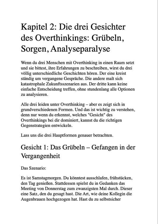 Produktbild: Die Overthinking-Kur