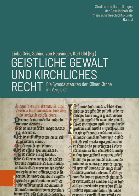 Produktbild: Geistliche Gewalt und kirchliches Recht