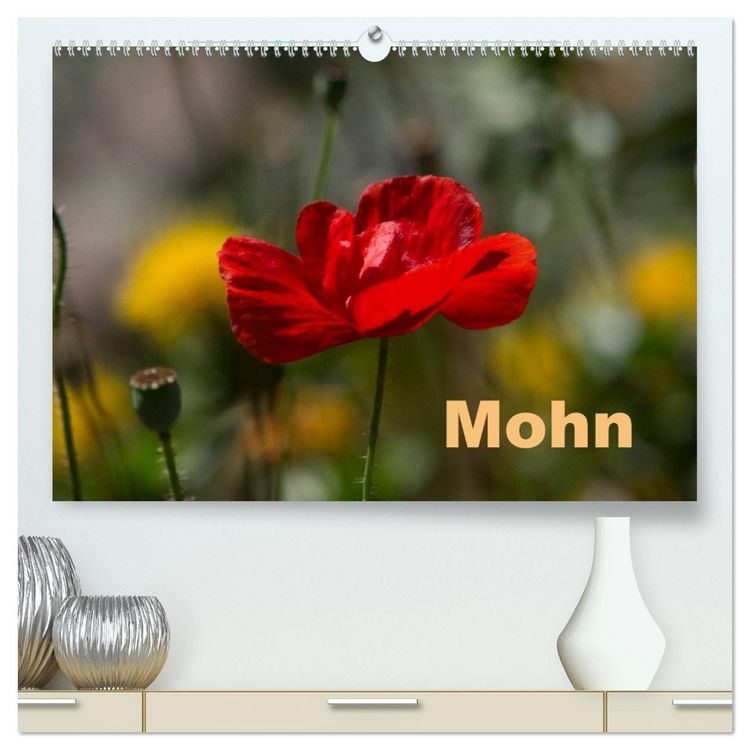 Produktbild: Mohn (hochwertiger Premium Wandkalender 2026 DIN A2 quer), Kunstdruck in Hochglanz