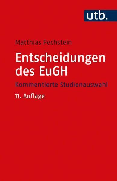Produktbild: Entscheidungen des EuGH