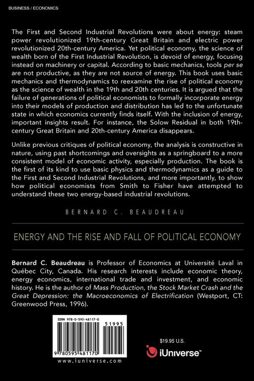 Produktbild: Energy and the Rise and Fall of Political Economy