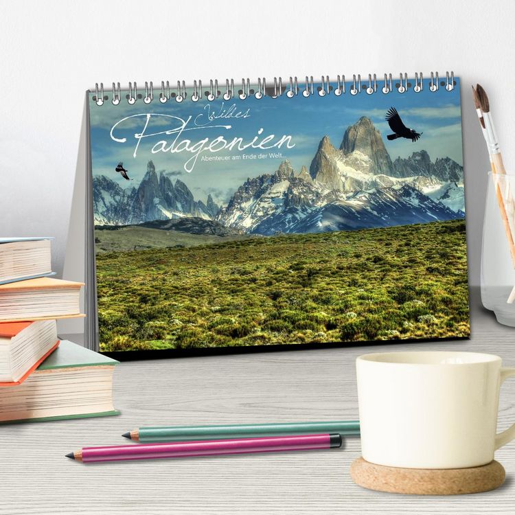 Produktbild: Wildes Patagonien - Abenteuer am Ende der Welt (Tischkalender 2026 DIN A5 quer), CALVENDO Monatskalender