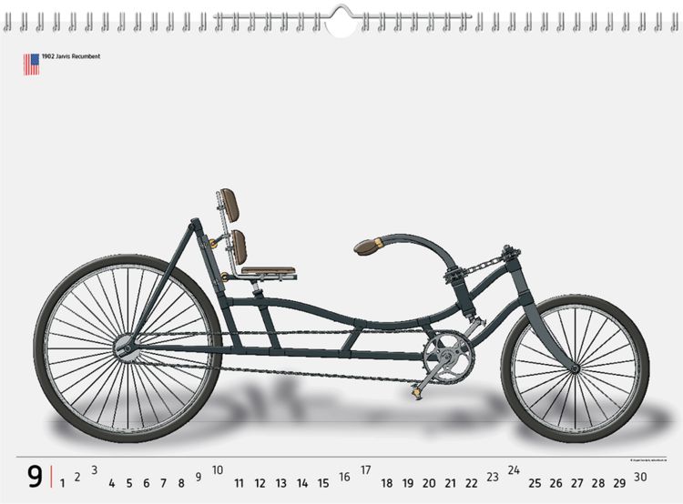 Produktbild: 2023, 12 Fahrradklassiker, Wandkalender