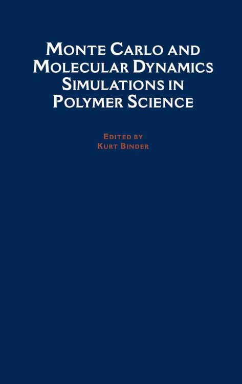 Produktbild: Monte Carlo and Molecular Dynamics Simulations in Polymer Science