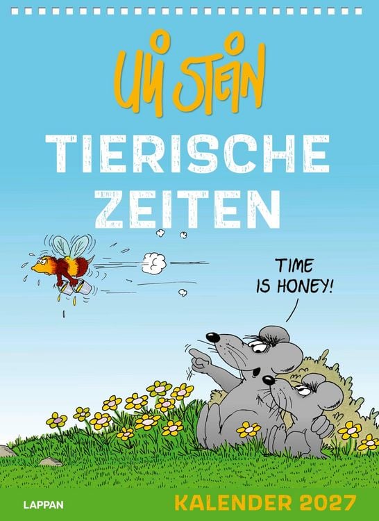 Produktbild: Uli Stein Tierische Zeiten 2027: Monatskalender f&uuml;r die Wand