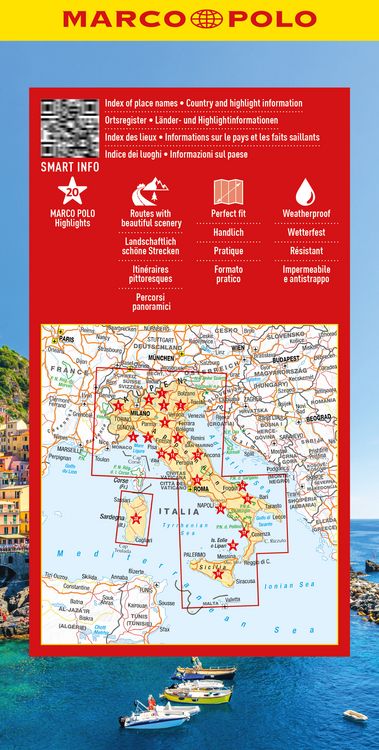 Produktbild: MARCO POLO Reisekarte Italien 1:850.000