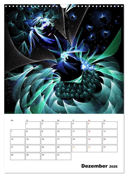 Produktbild: Zauberhaftes Textildesign (Wandkalender 2026 DIN A3 hoch), CALVENDO Monatskalender