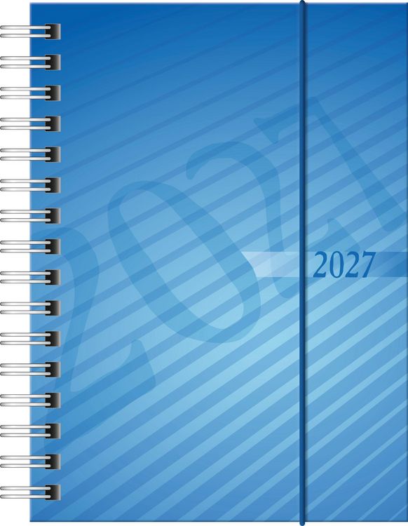 Produktbild: rido/id&eacute; 7013102307 Taschenkalender Mod. perfect/Technik I 2027 A6, Kunststoff, blau