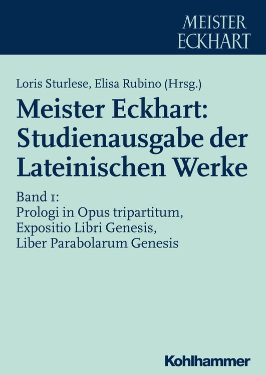 Produktbild: Meister Eckhart: Studienausgabe der Lateinischen Werke