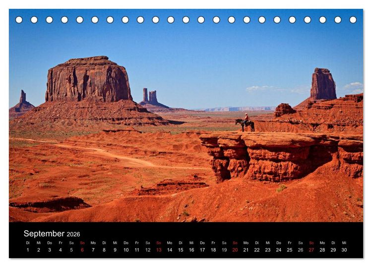 Produktbild: USA Southwest & Hawaii (Tischkalender 2026 DIN A5 quer), CALVENDO Monatskalender