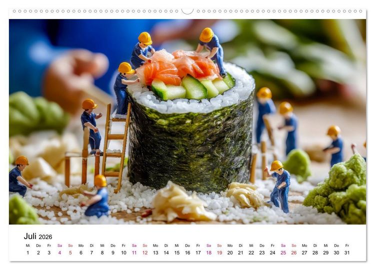 Produktbild: Winzige Welten - die kleinen Helfer des Jahres (Wandkalender 2026 DIN A2 quer), CALVENDO Monatskalender