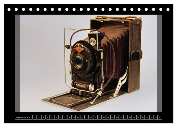 Produktbild: AGFA KAMERA OLDIES Klassische Kameras von 1926 - 1974 (Tischkalender 2026 DIN A5 quer), CALVENDO Monatskalender