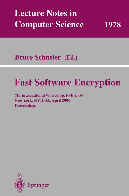 Produktbild: Fast Software Encryption